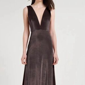 Jenny Yoo Velvet Bridesmaid Dress